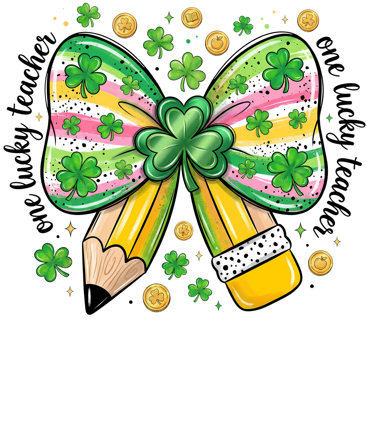 St Patricks Day Teacher Coquette - School Ready to Press DTF Transfer