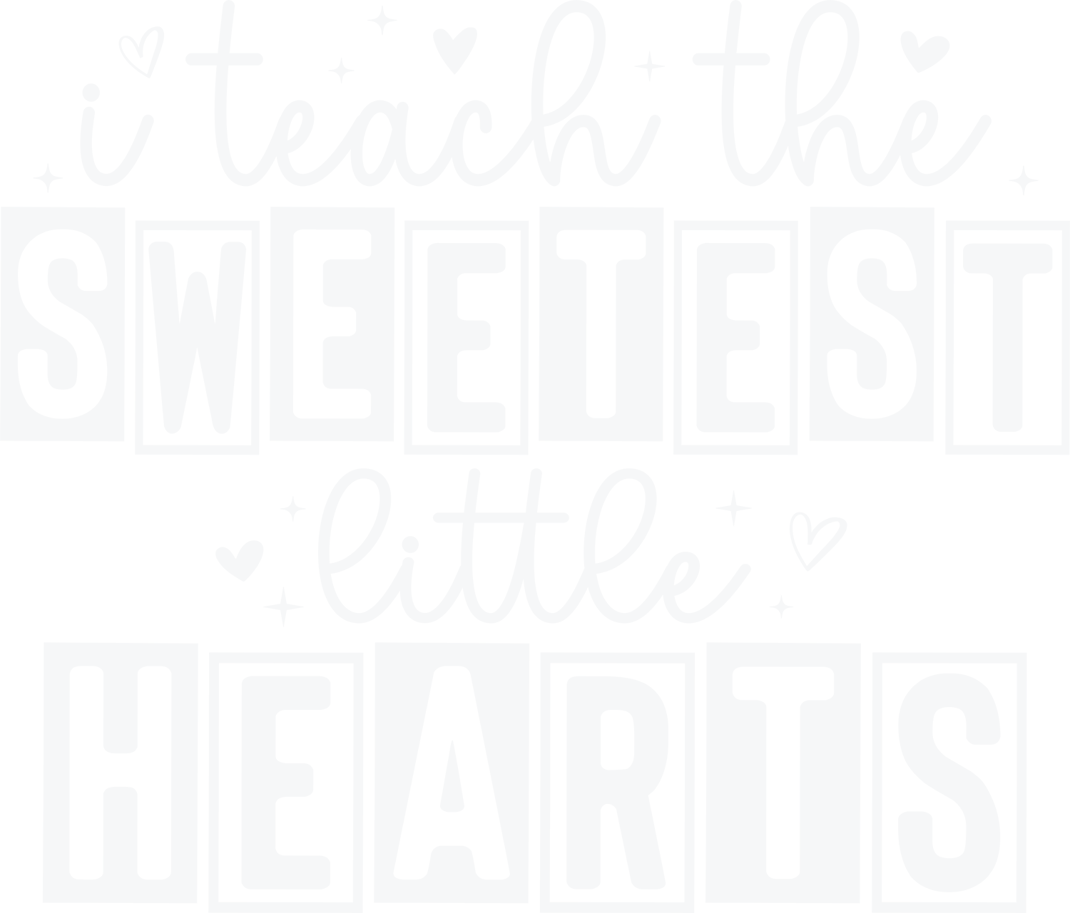 Teacher Valentine I Teach Sweet - School Ready to Press DTF Transfer