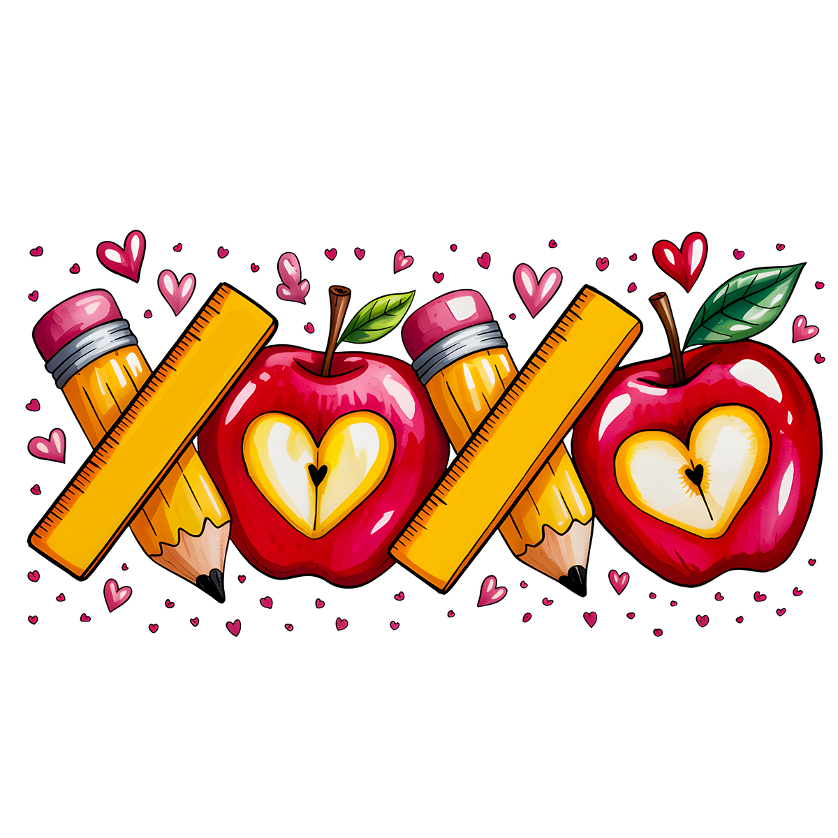 XOXO Teacher Teacher Valentine - School Ready to Press DTF Transfer