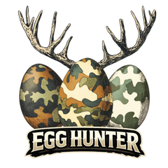 Camo Egg Hunter Deer Easter - Hunting Ready to Press DTF Transfer