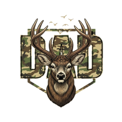 Deer Dad Camo - Fathers Day Ready to Press DTF Transfer
