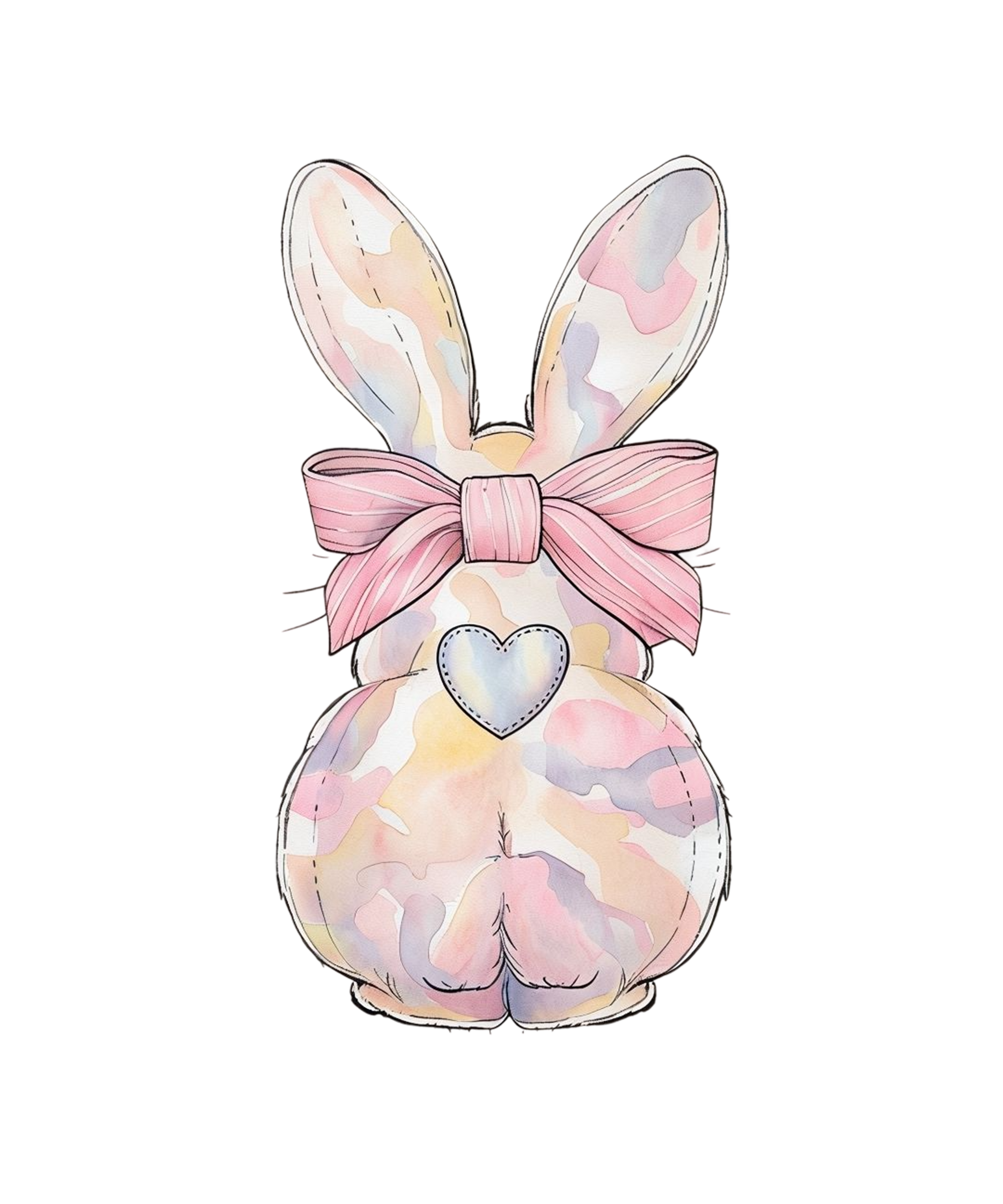 Camo Easter Bunny - Easter Ready to Press DTF Transfer