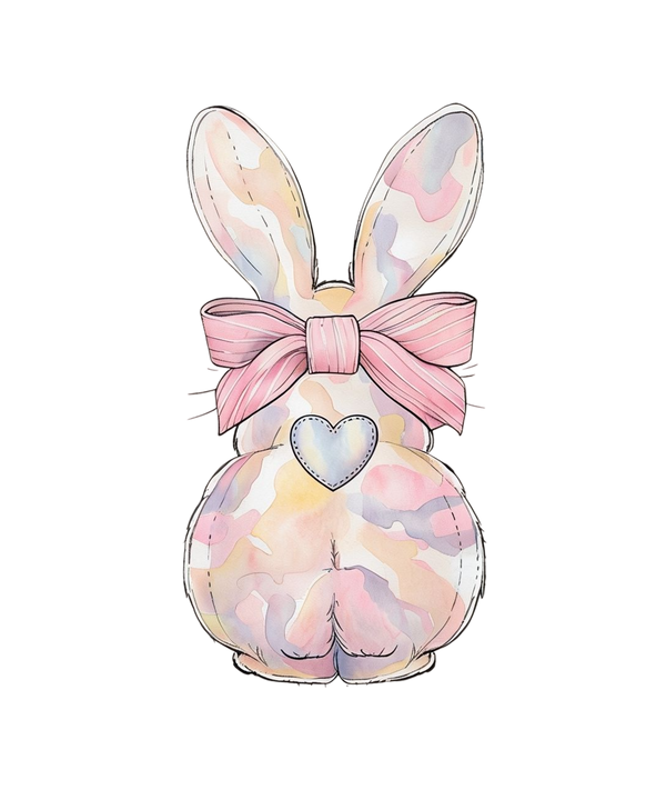 Camo Easter Bunny - Easter Ready to Press DTF Transfer