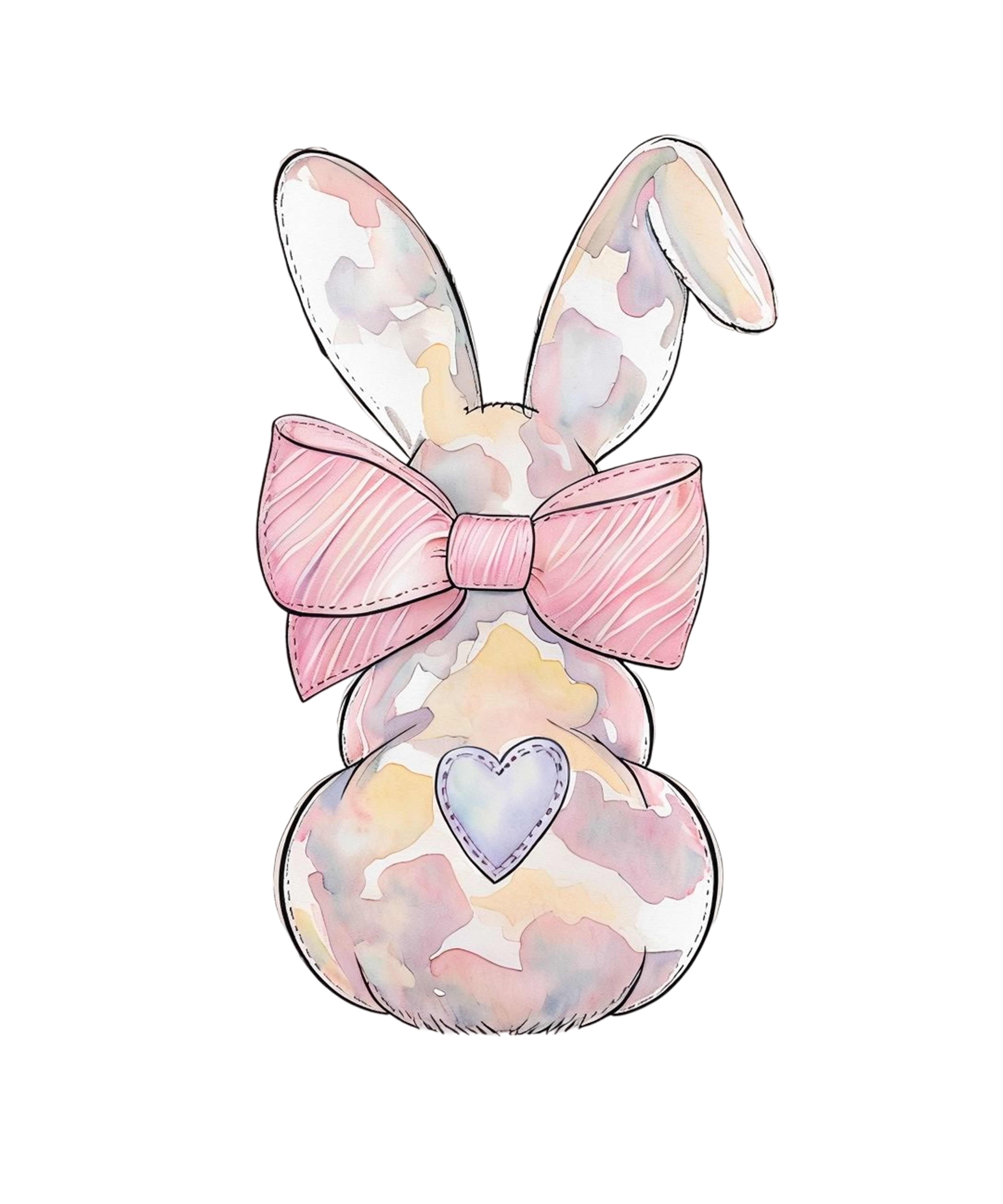 Camo Easter Bunny - Easter Ready to Press DTF Transfer