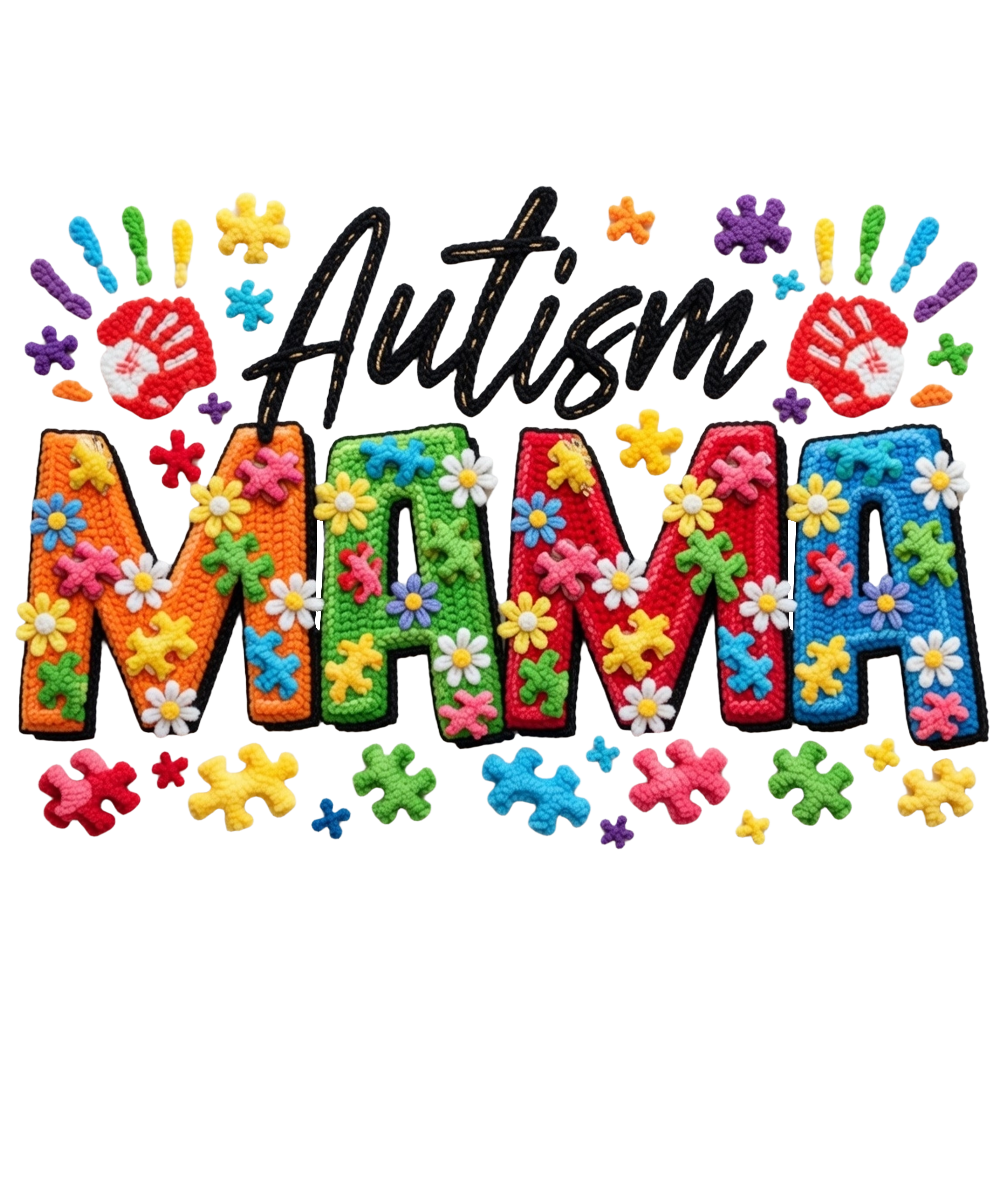 Autism Mama Autism Awareness Day - Mothers Day Ready to Press DTF Transfer