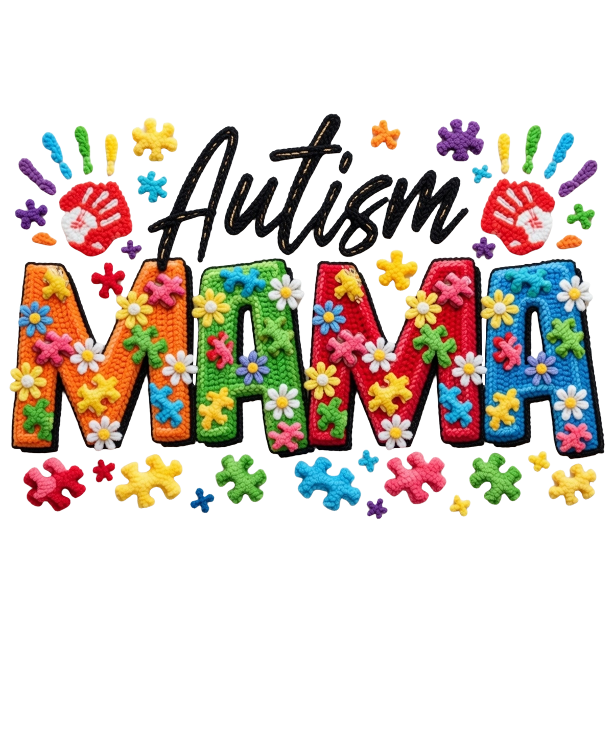 Autism Mama Autism Awareness Day - Mothers Day Ready to Press DTF Transfer