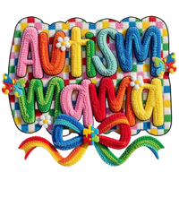 Autism Mama Faux Yarn Coquette - Mothers Day Ready to Press DTF Transfer