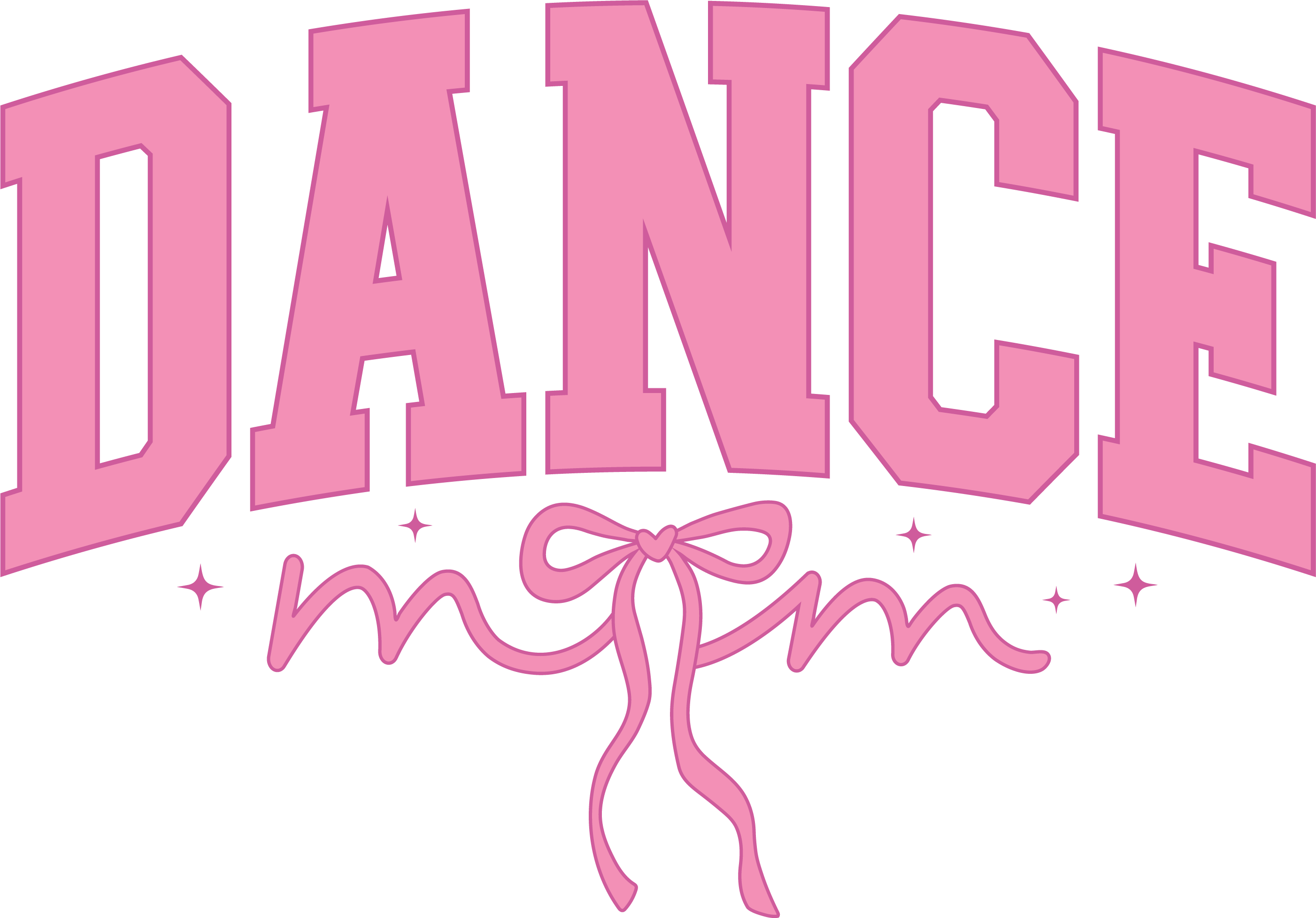 Dance Mom Coquette Bow - Mothers Day Ready to Press DTF Transfer