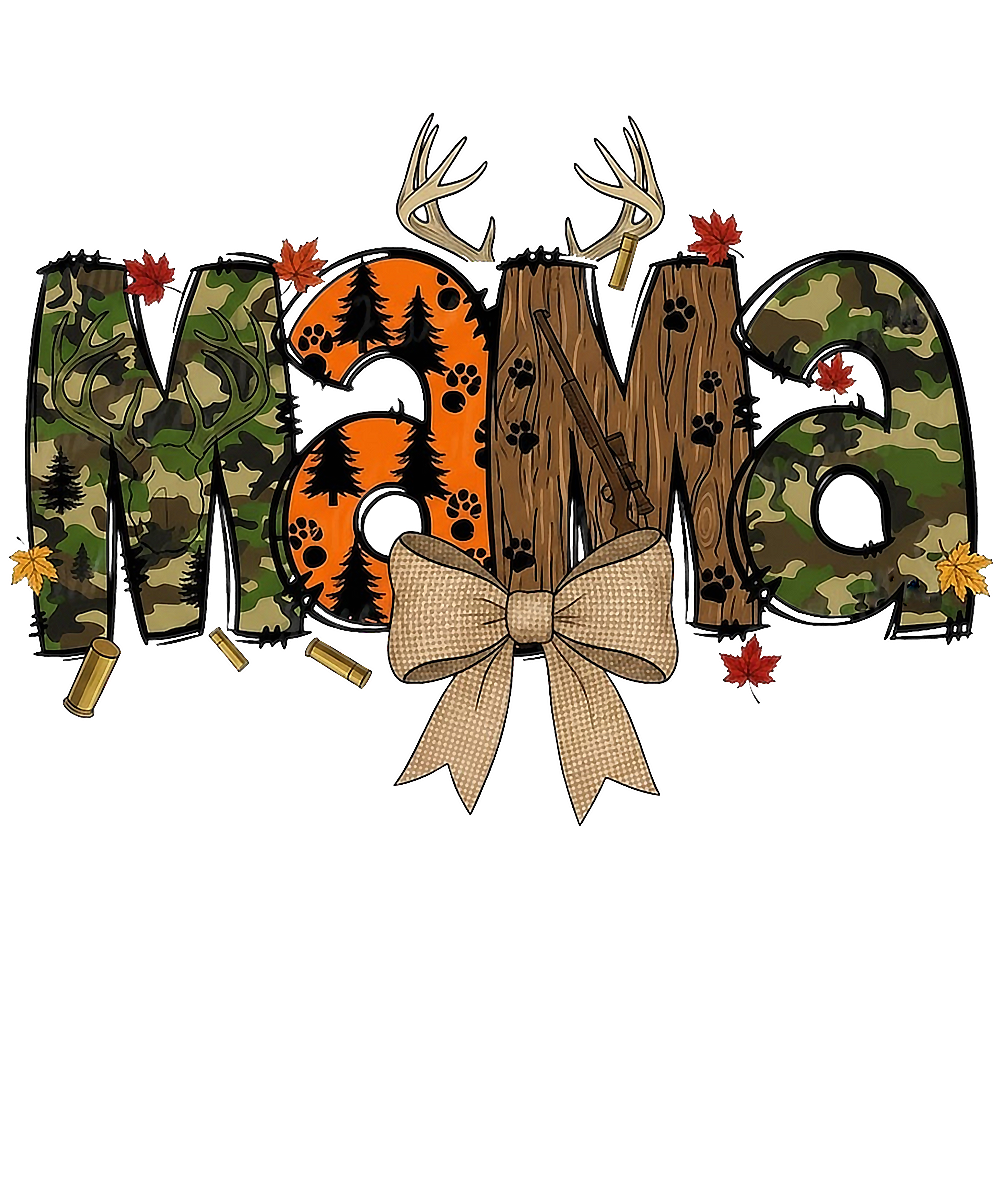 Day,Preppy Hunting Mama Camo - Mothers Day Ready to Press DTF Transfer