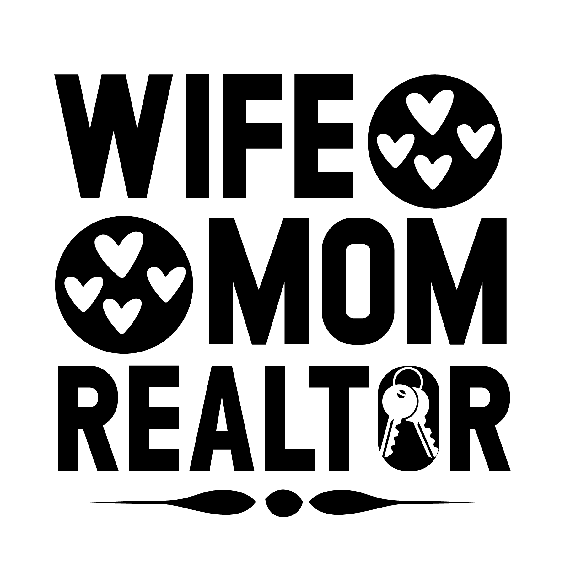 Day,Wife Mom Realtor - Mothers Day Ready to Press DTF Transfer