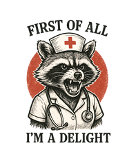 Angry Nurse Raccoon Funny - Nurse Ready to Press DTF Transfer