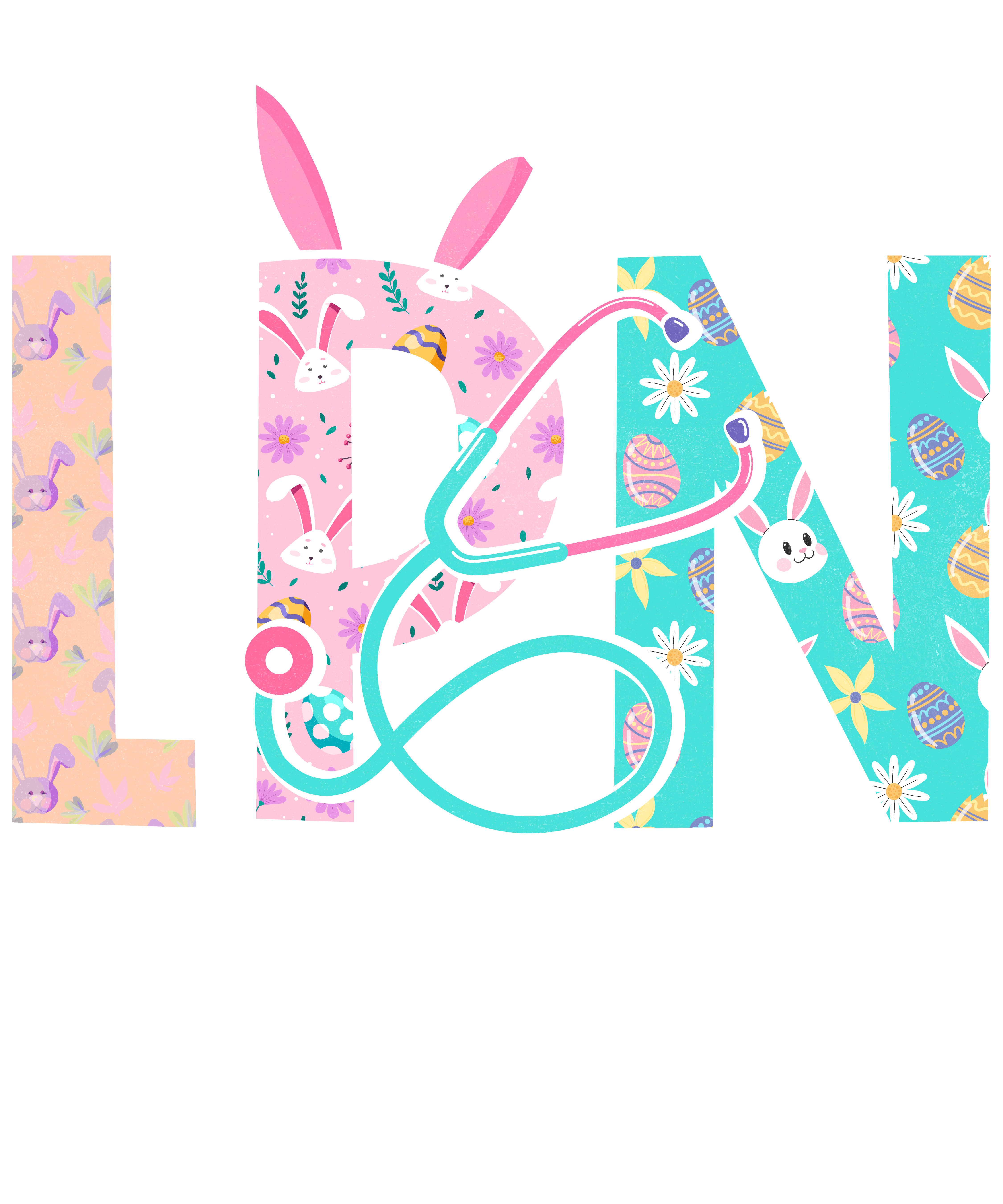 Easter Day LPN Nurse - Nurse Ready to Press DTF Transfer