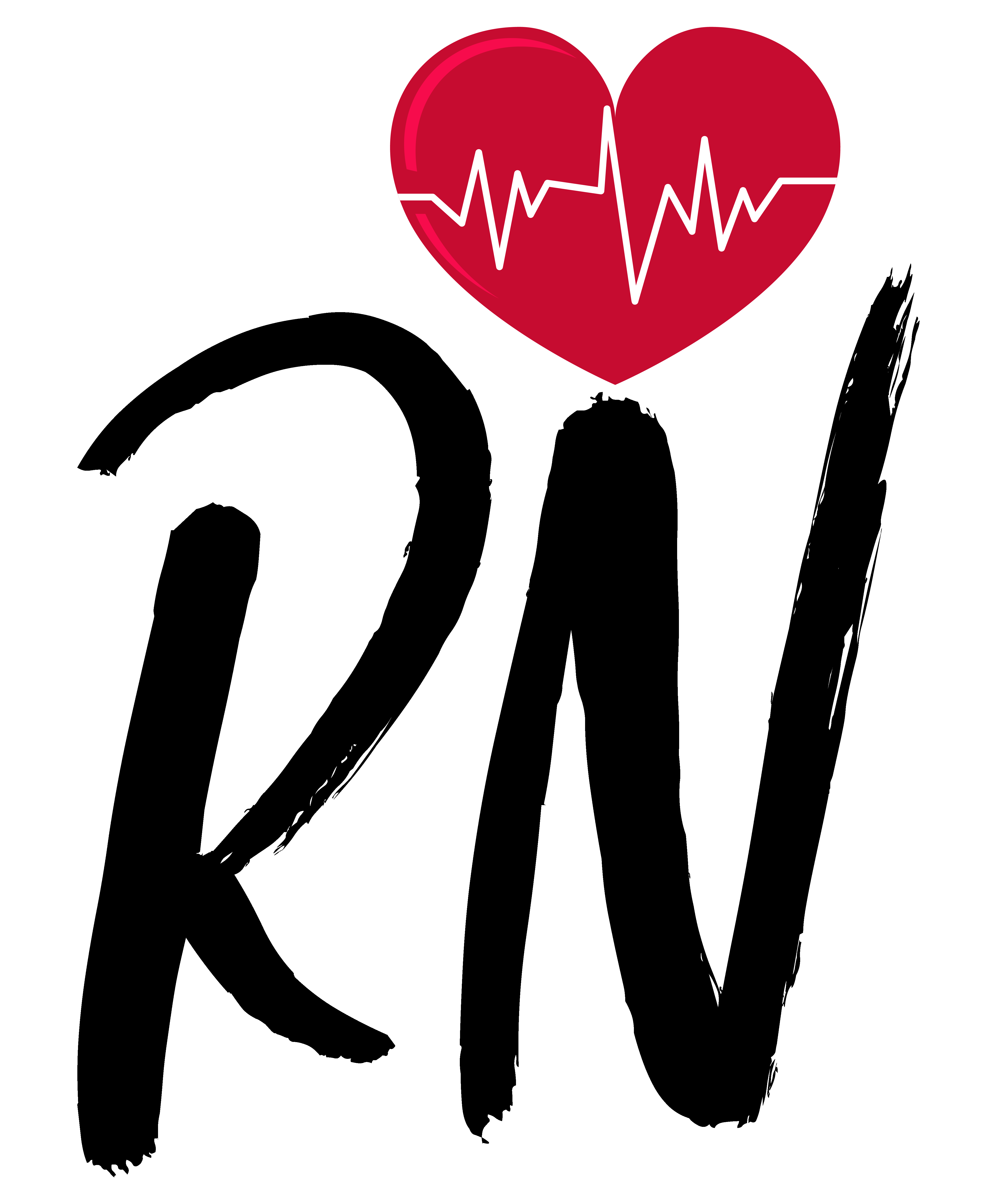 Heartbeat Rn Nurse - Nurse Ready to Press DTF Transfer