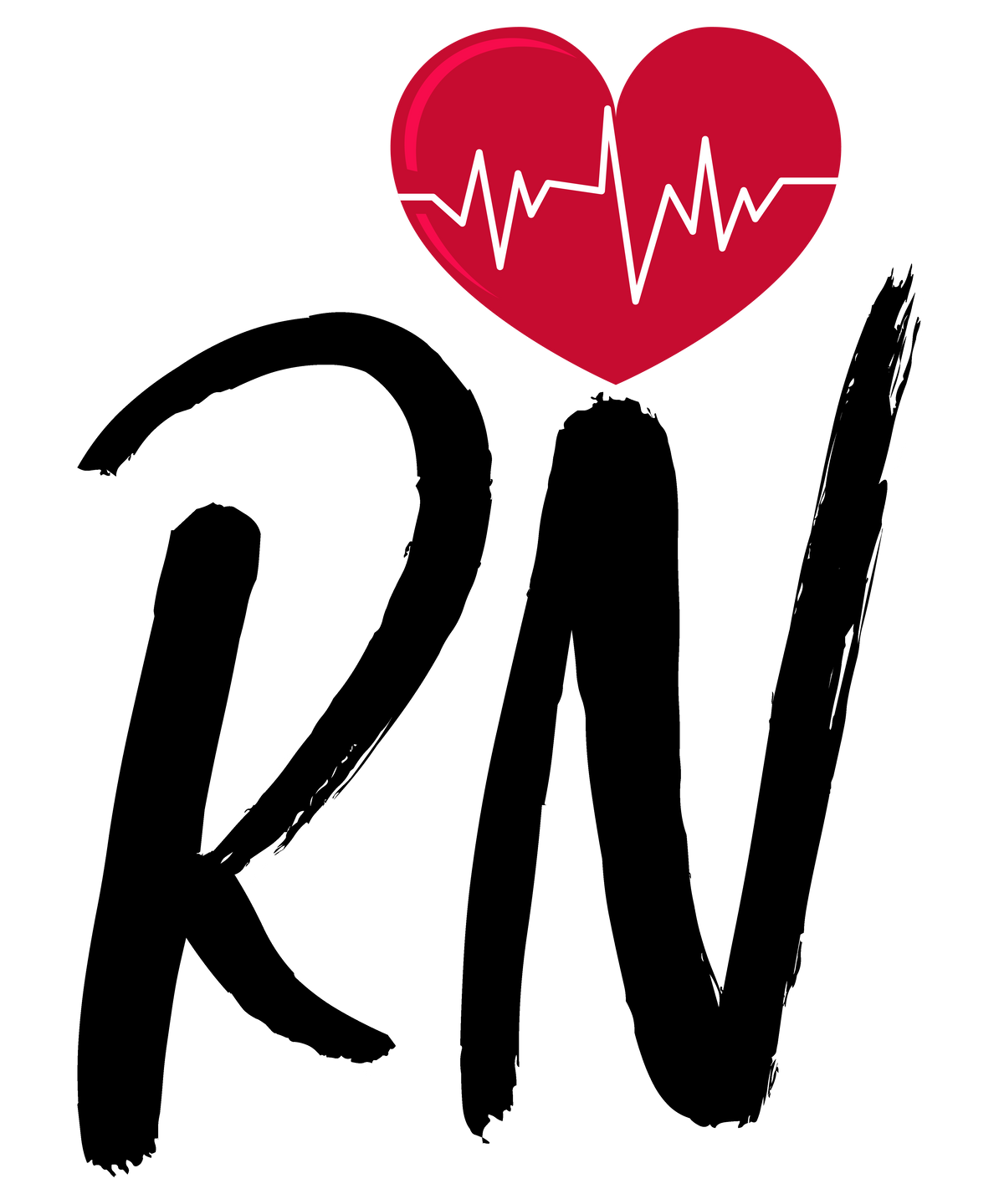 Heartbeat Rn Nurse - Nurse Ready to Press DTF Transfer