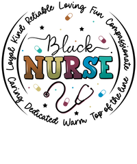 Loving Kind Dedicated Black Nurse - Nurse Ready to Press DTF Transfer