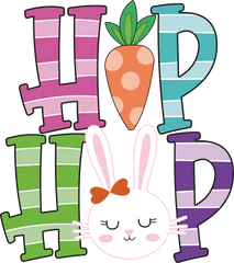 Easter Hiphop Bunny Carrot - Easter Ready to Press DTF Transfer
