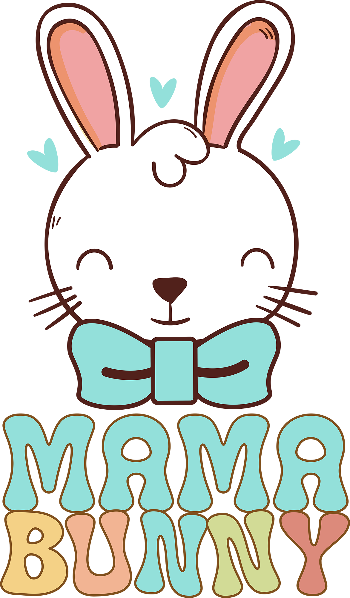 Easter Mama Bunny - Easter Ready to Press DTF Transfer