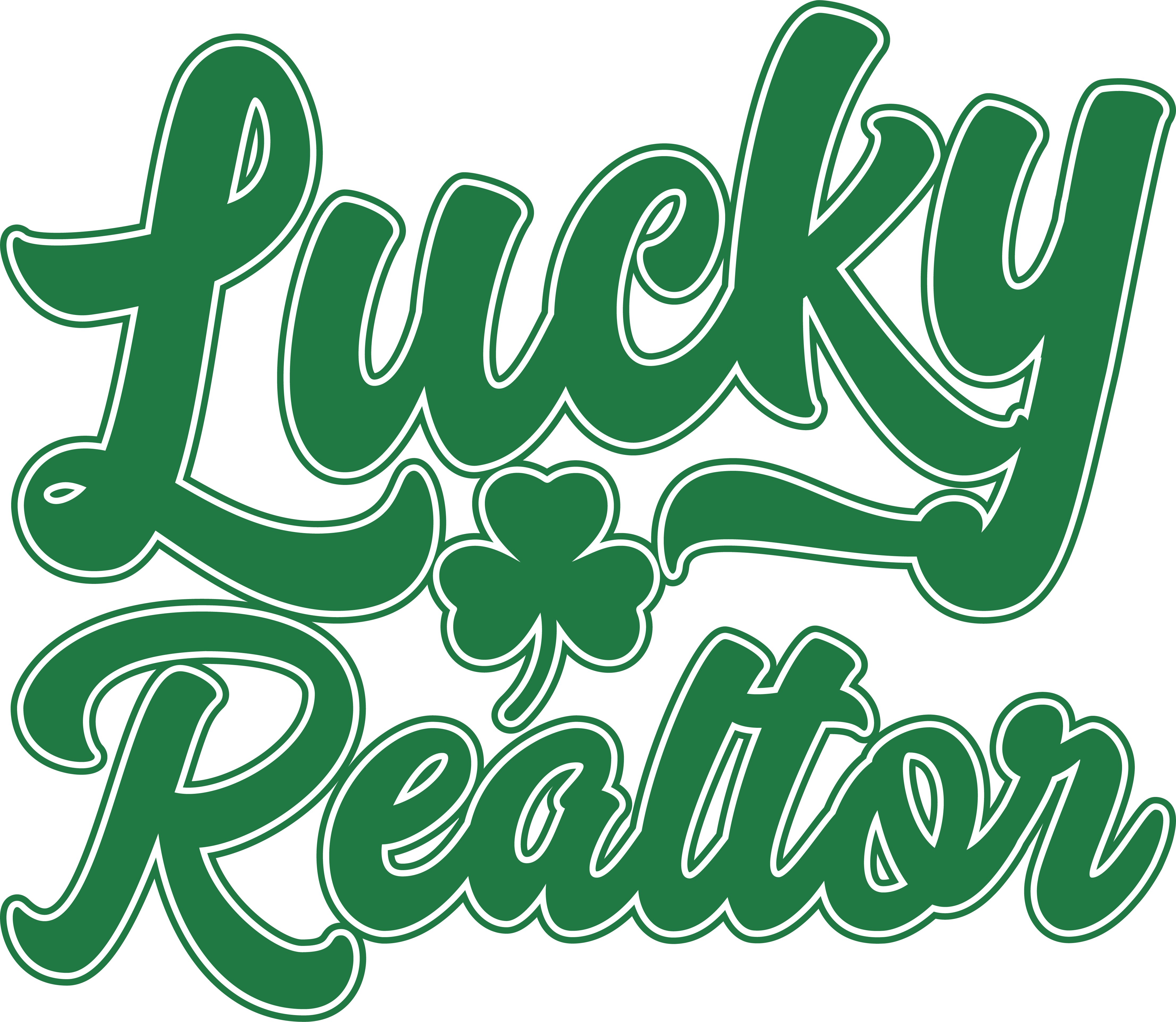 Lucky Realtor Patricks Day Gift - St Patricks Day Ready to Press DTF Transfer