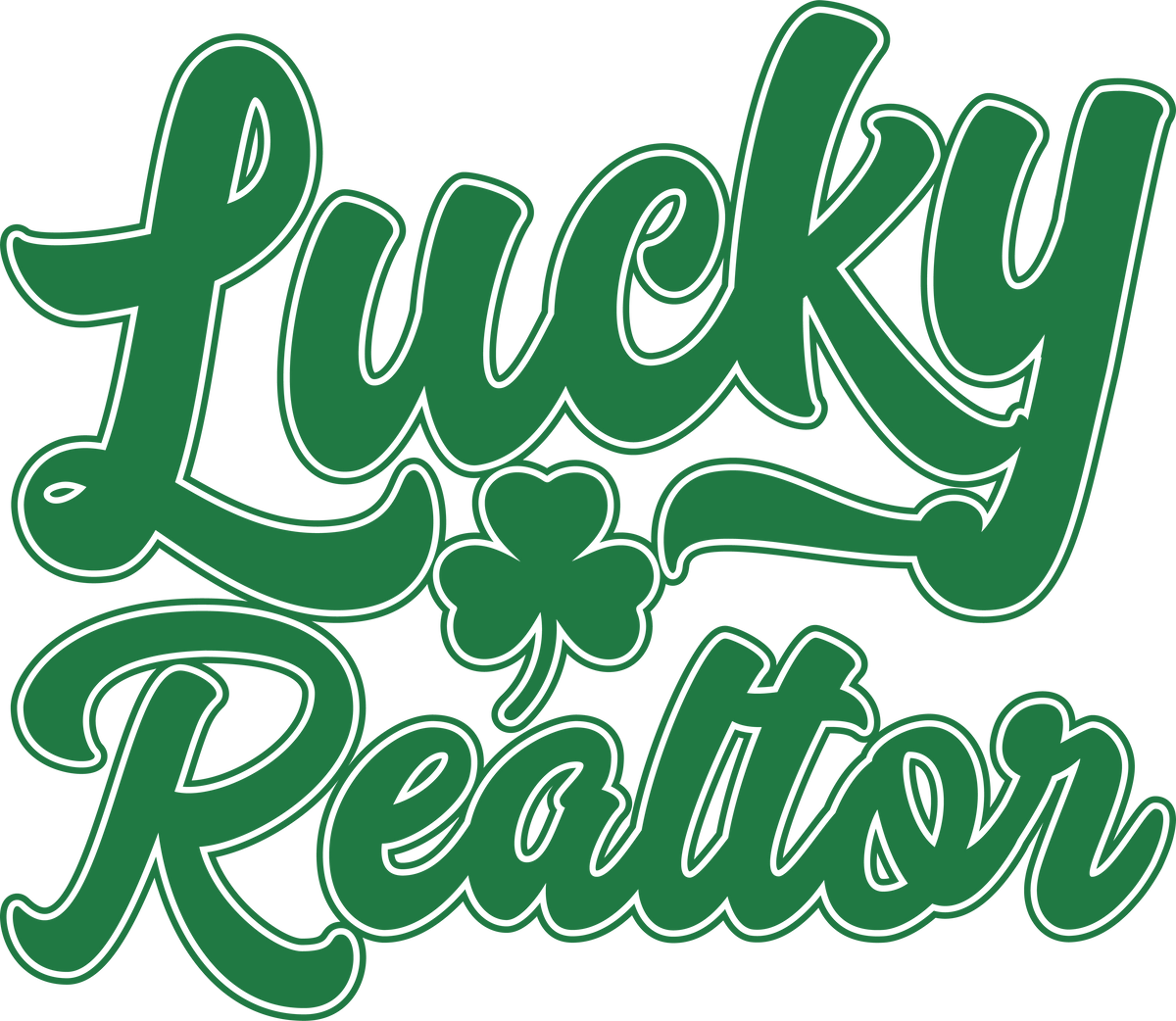Lucky Realtor Patricks Day Gift - St Patricks Day Ready to Press DTF Transfer