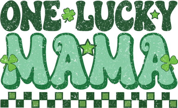 One Lucky Mama Retro St - St Patricks Day Ready to Press DTF Transfer