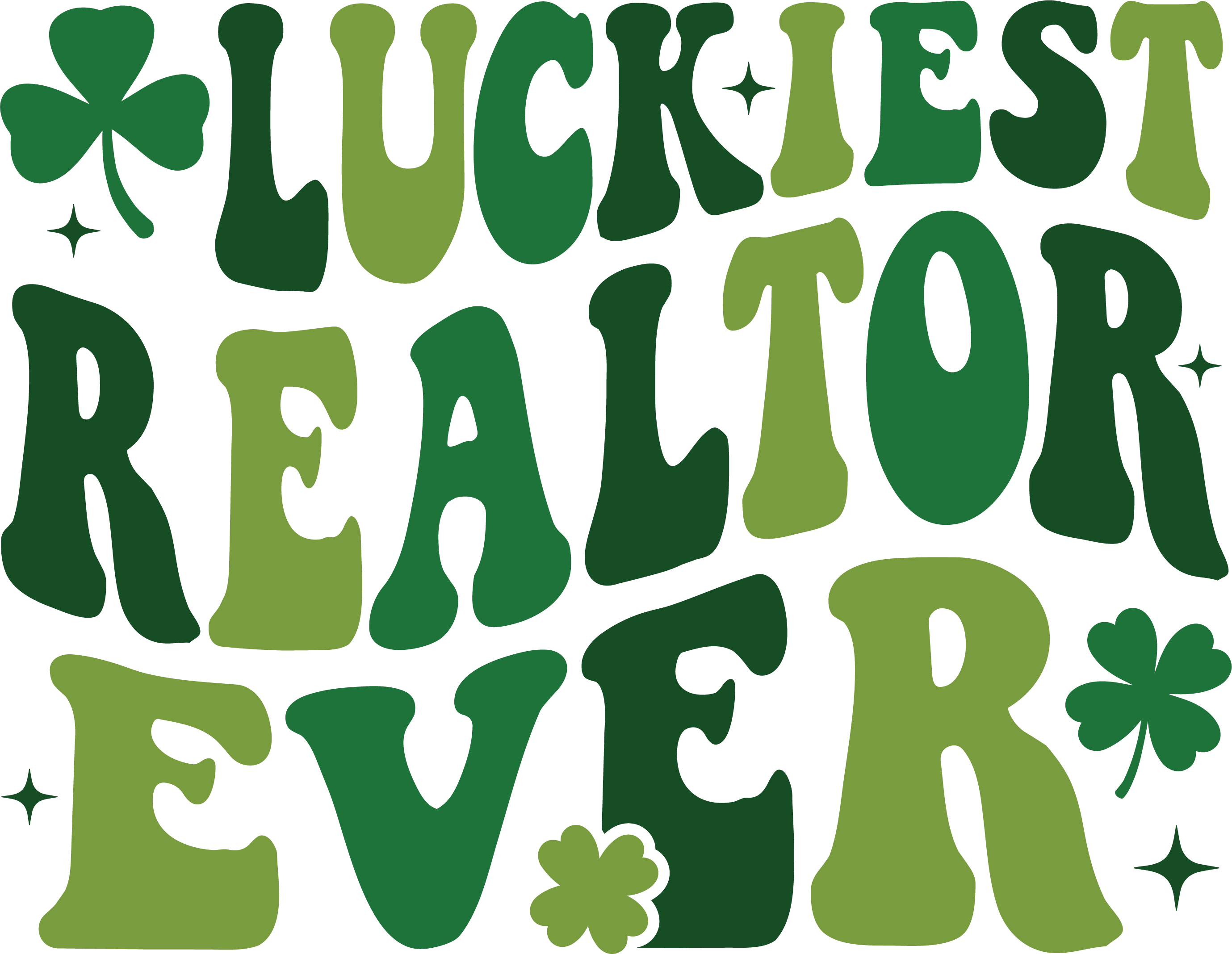 Realtor St Patricks Day - St Patricks Day Ready to Press DTF Transfer