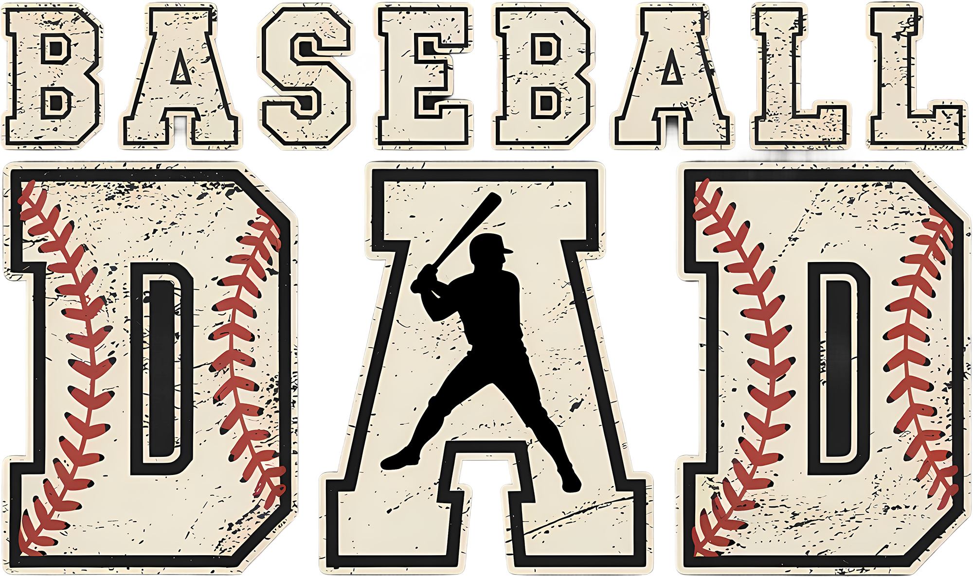 Baseball Dad - Fathers Day Ready to Press DTF Transfer