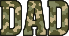 Camo Dad Military Style - Fathers Day Ready to Press DTF Transfer