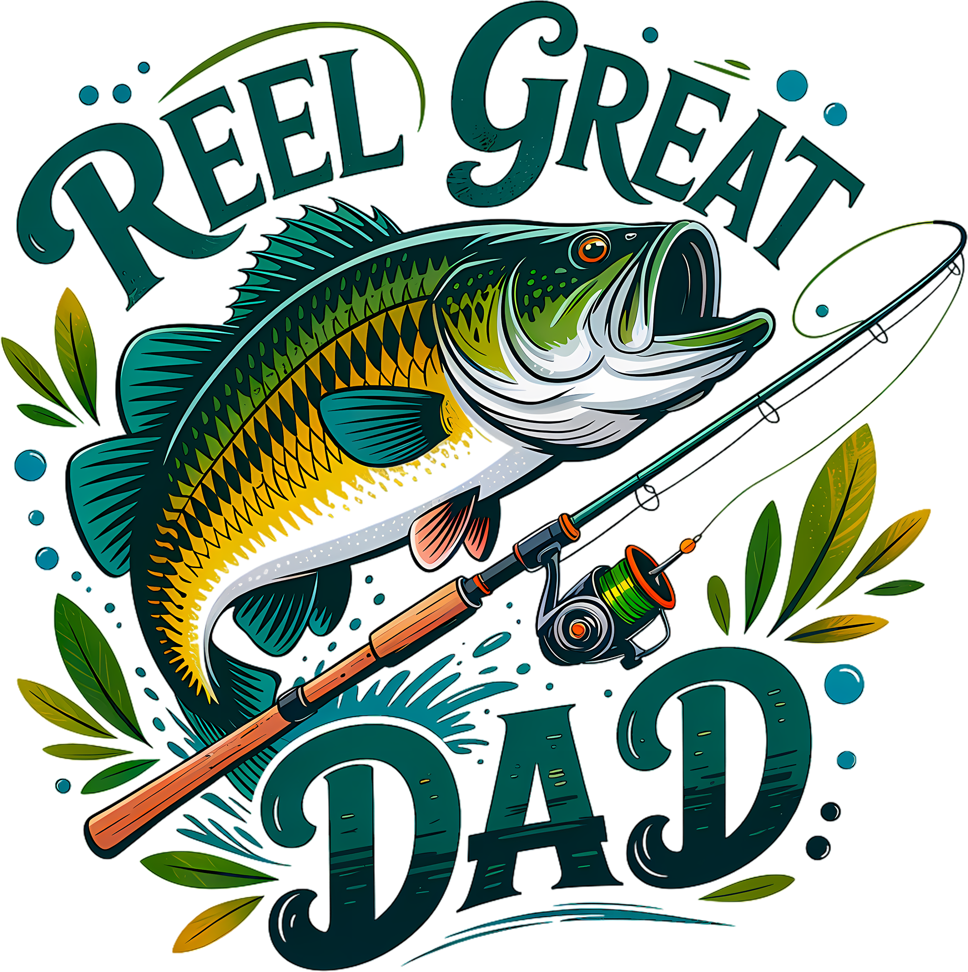 Reel Great Dad - Fathers Day Ready to Press DTF Transfer