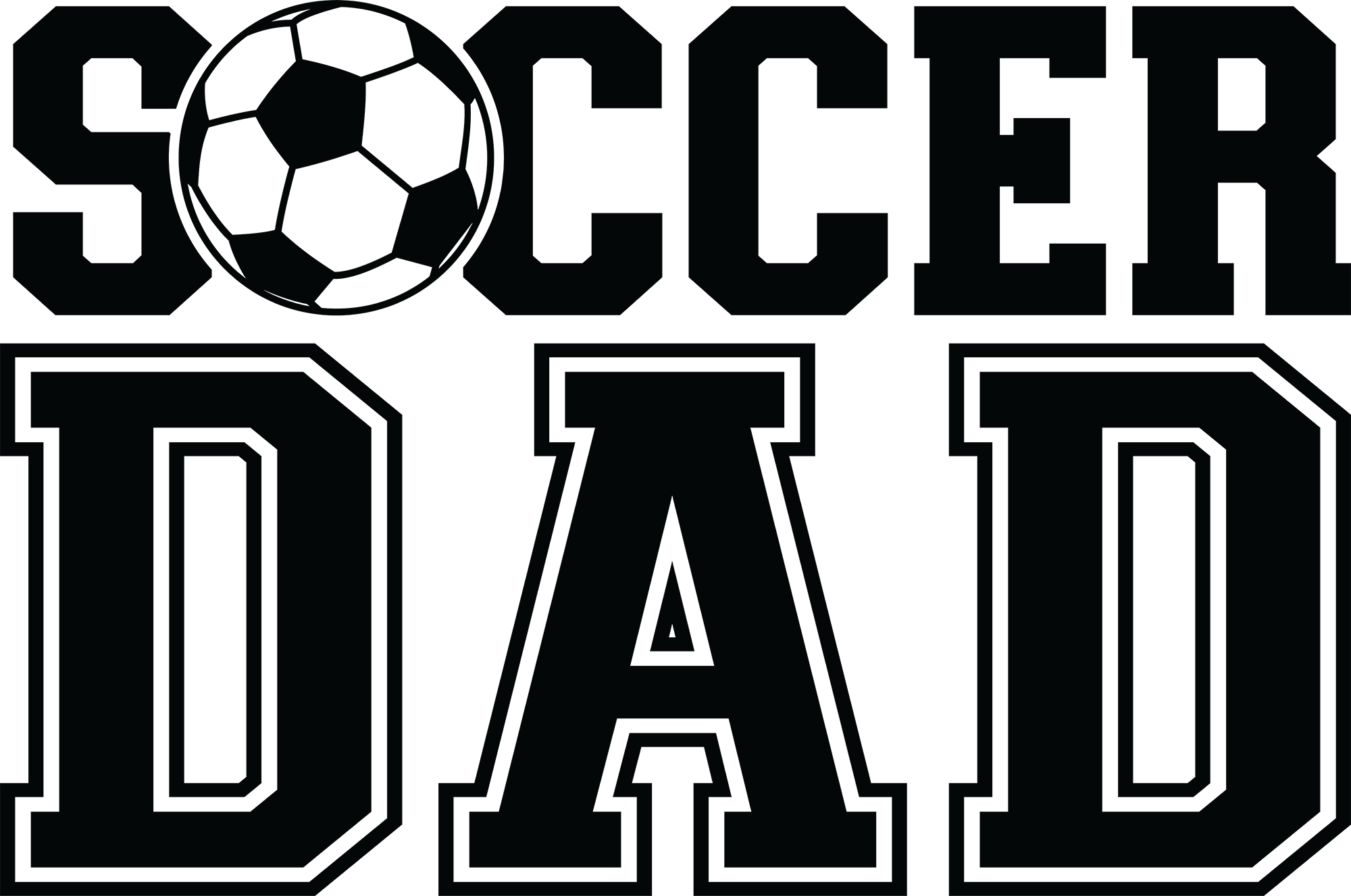 Soccer Dad - Fathers Day Ready to Press DTF Transfer