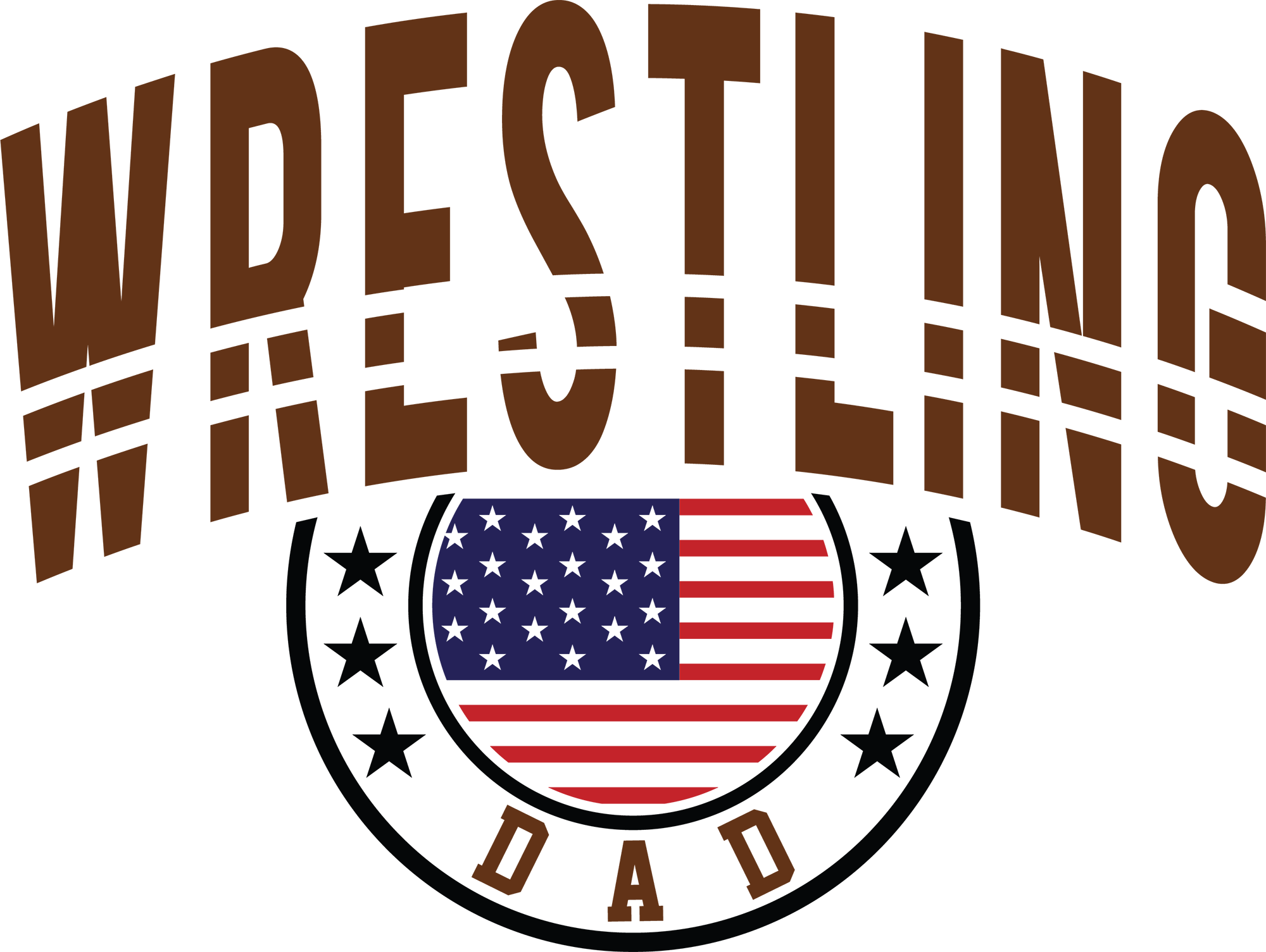 Wrestling Dad - Fathers Day Ready to Press DTF Transfer
