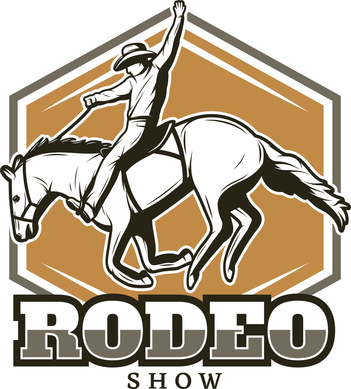 Rodeo spirit and bold western show- Rodeo Ready to Press DTF Transfer