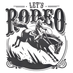 Let’s Rodeo Vintage Western Cowboy Horse Graphic – Rodeo Ready to Press DTF Transfer