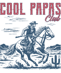 Cool Papas Club Vintage Western Cowboy Horse Riding Illustration – Rodeo Ready to Press DTF Transfer