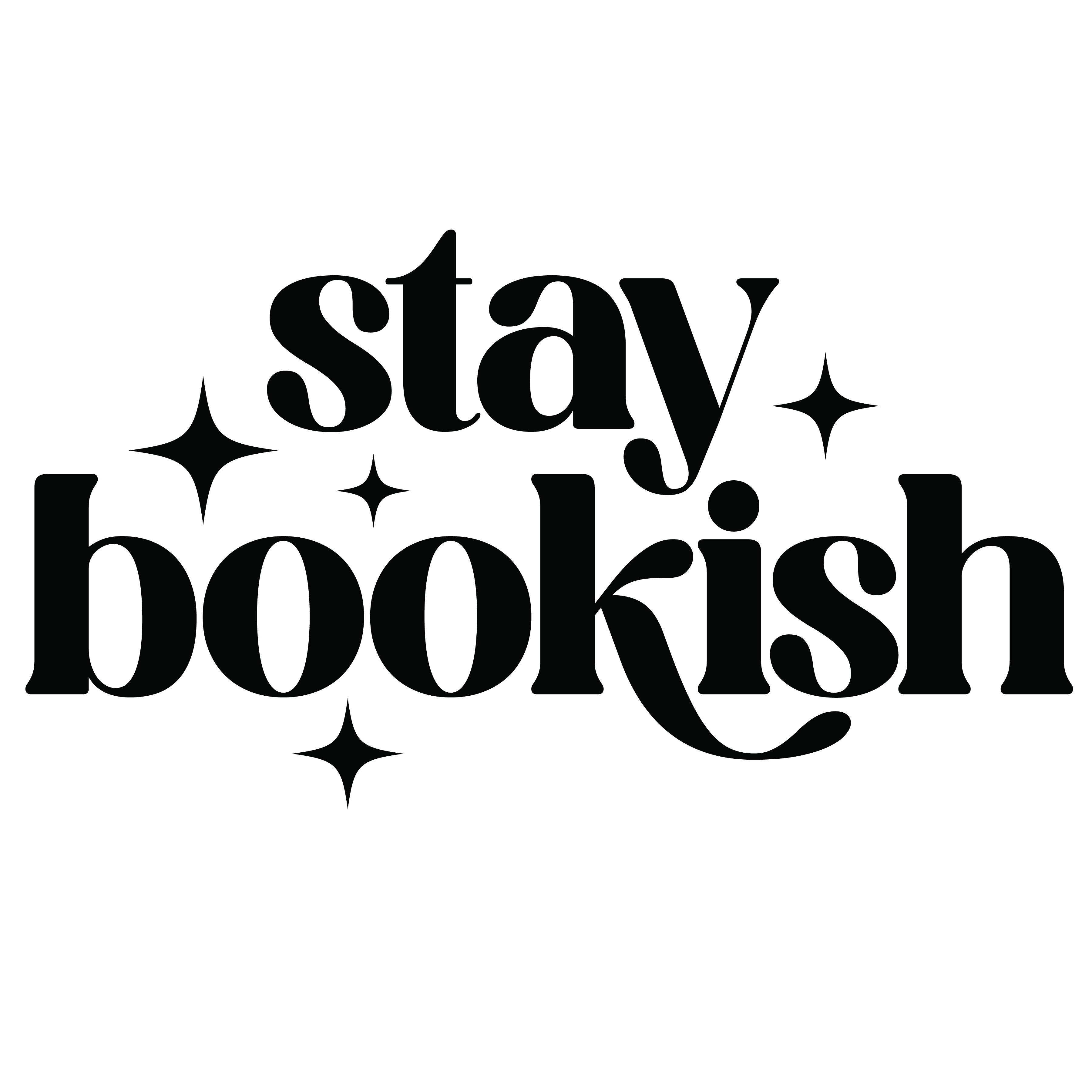Stay Bookish Cute Quote Minimal Typography Graphic – Funny Ready to Press DTF Transfer