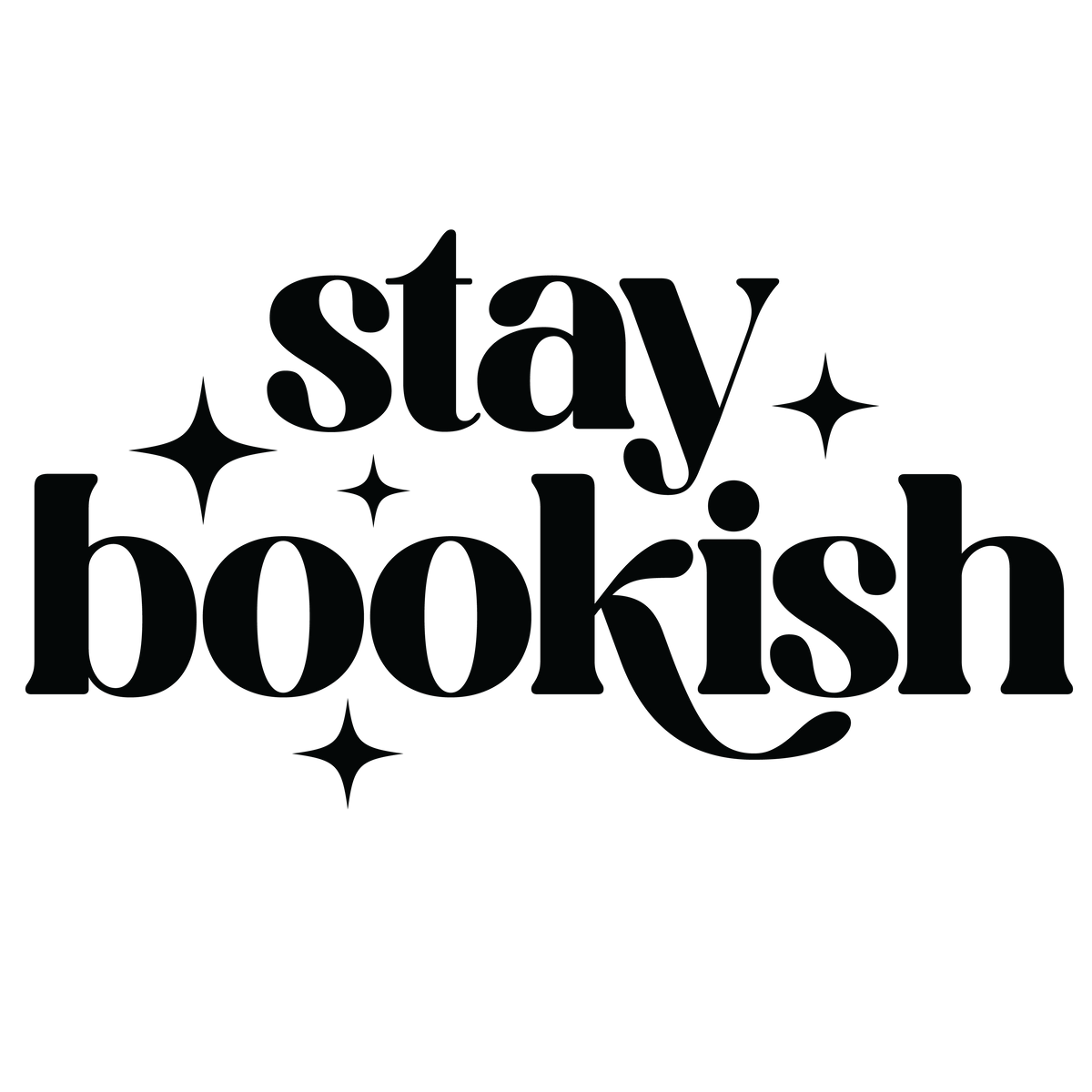 Stay Bookish Cute Quote Minimal Typography Graphic – Funny Ready to Press DTF Transfer