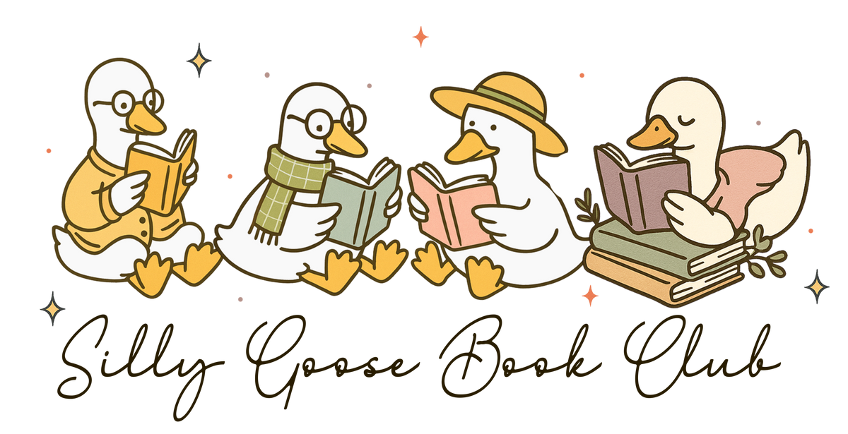 Book Club Cute Reading Geese Illustration – Funny Ready to Press DTF Transfer
