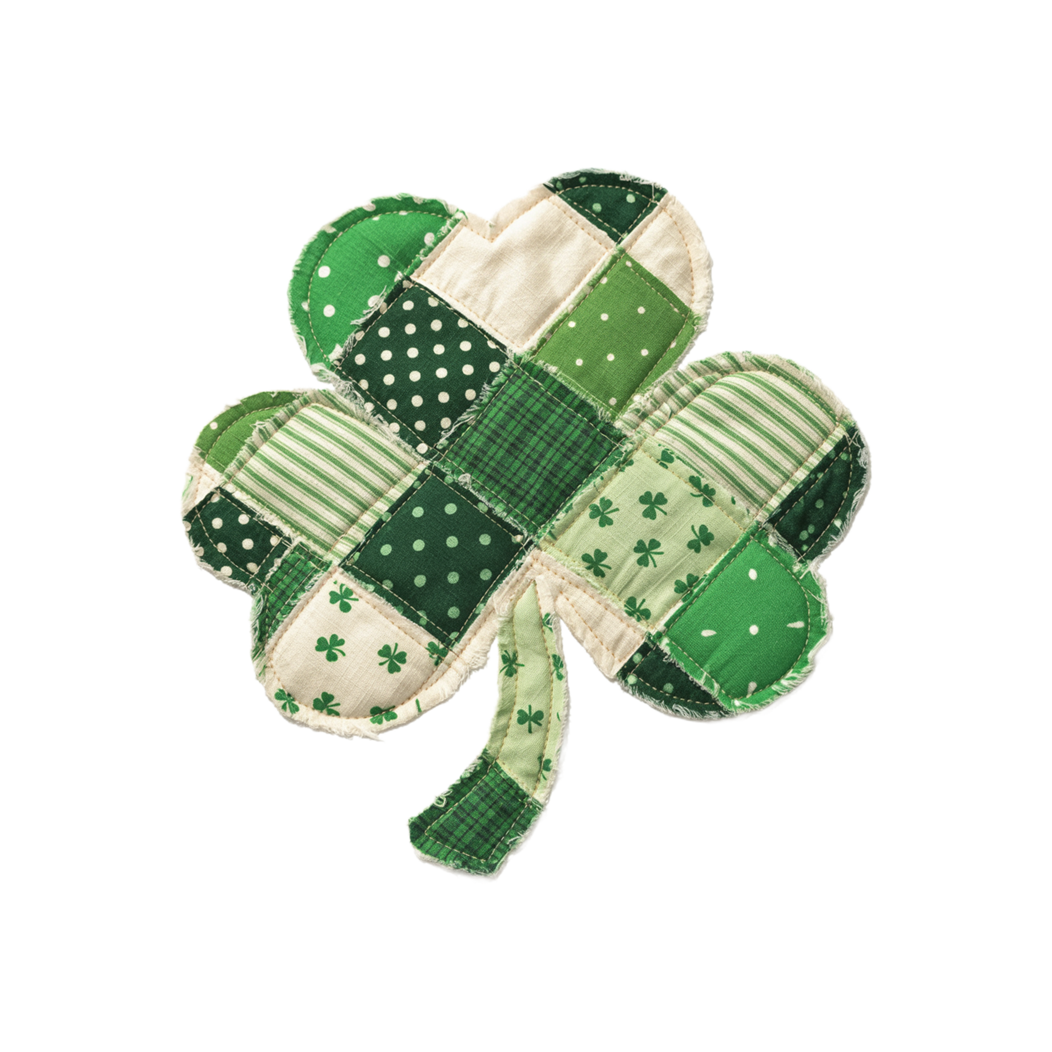 Patchwork Shamrock Clover – St. Patrick’s Day Ready to Press DTF Transfer