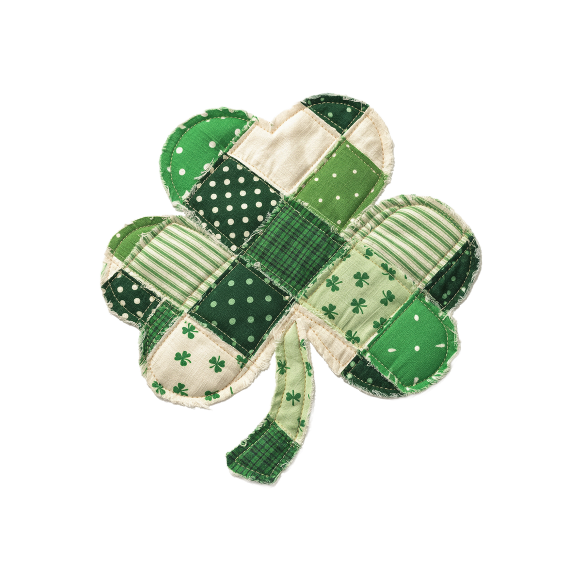 Patchwork Shamrock Clover – St. Patrick’s Day Ready to Press DTF Transfer