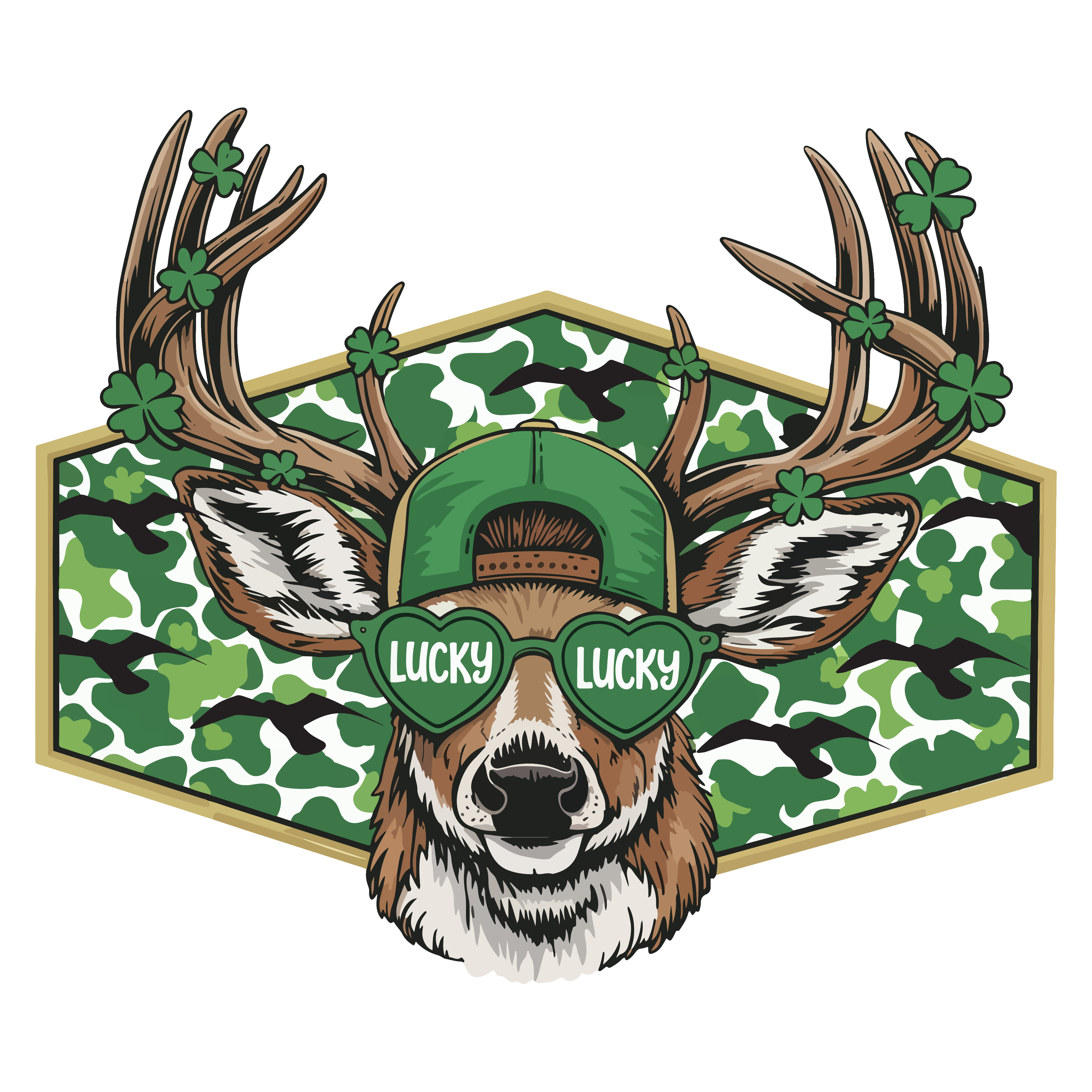 Lucky Buck St. Patrick’s Day – Ready to Press DTF Transfer