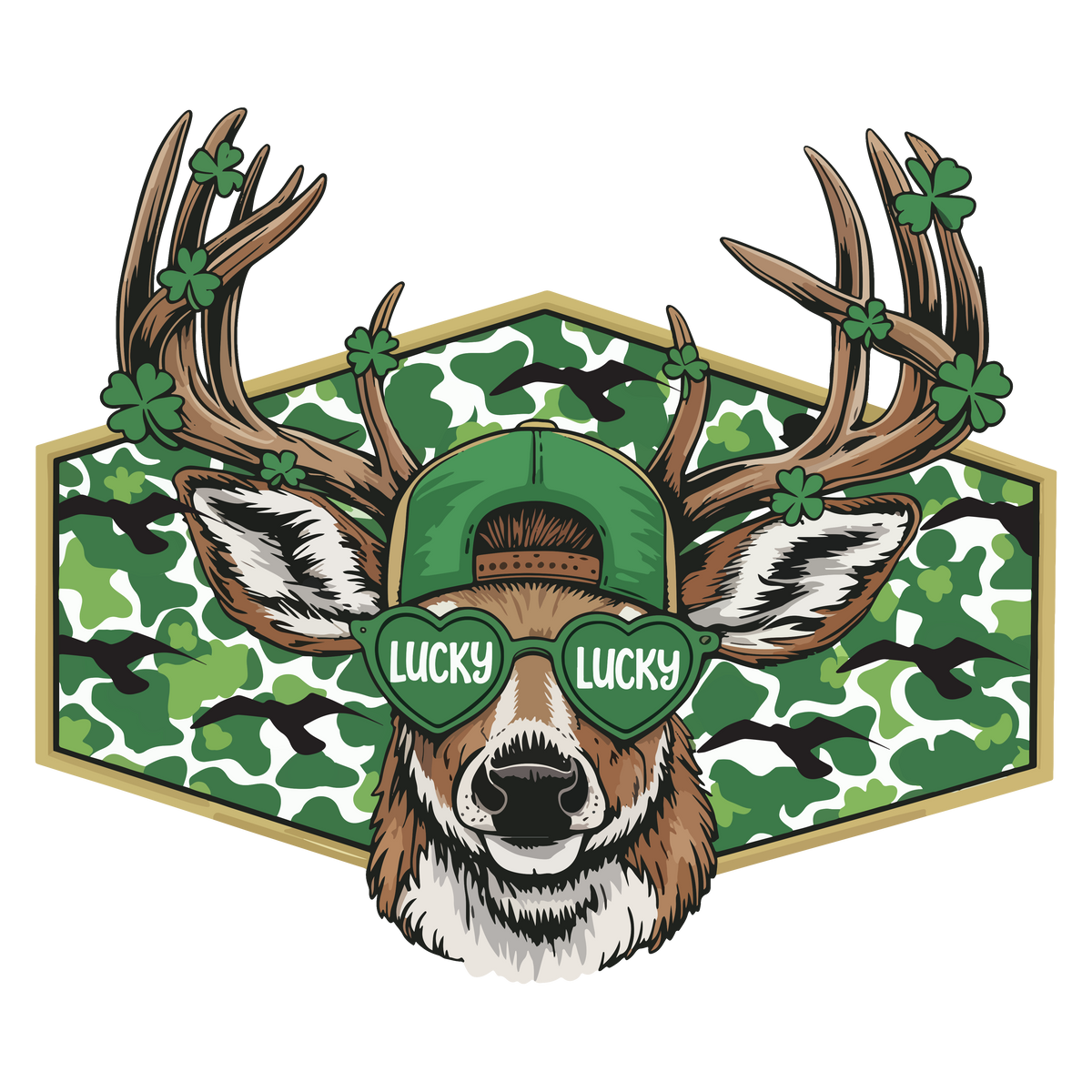 Lucky Buck St. Patrick’s Day – Ready to Press DTF Transfer