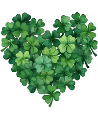 Shamrock Heart Cluster – St. Patrick’s Day Ready to Press DTF Transfer