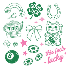 This Feels Lucky Icons – St. Patrick’s Day Ready to Press DTF Transfer