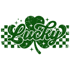 Lucky Shamrock Script – St. Patrick’s Day Ready to Press DTF Transfer