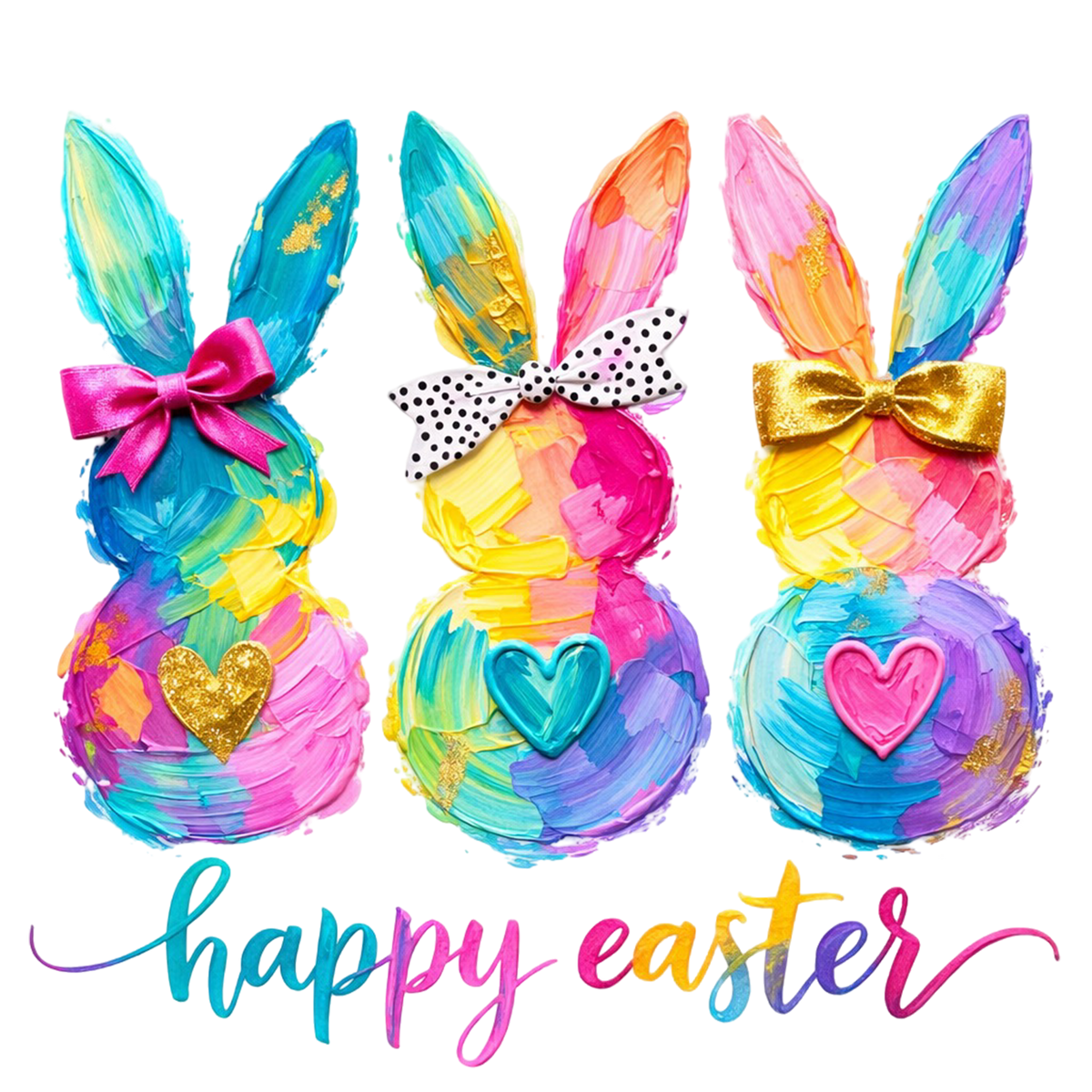 Colorful Painted Style – Easter Ready to Press DTF Transfer