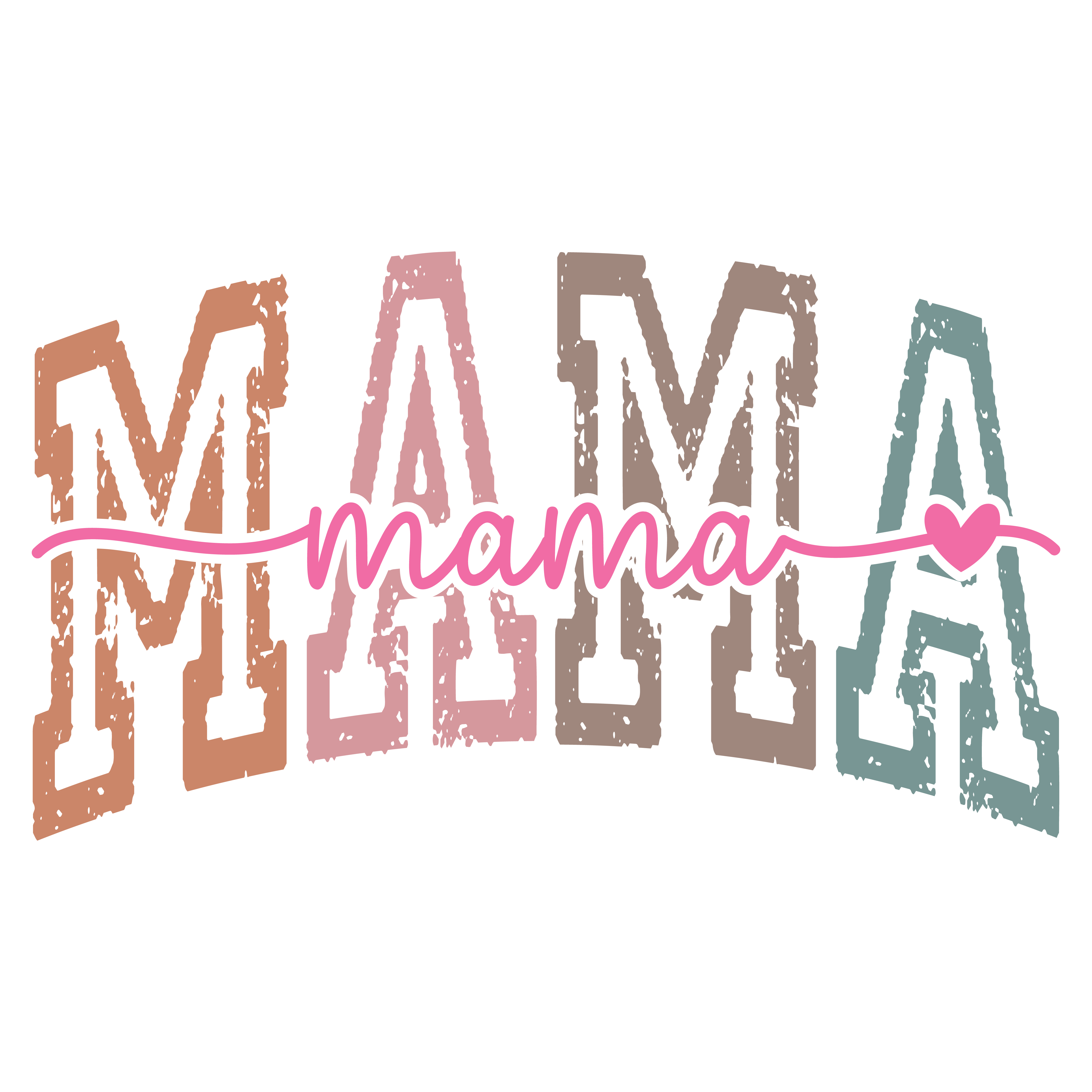 Mama Retro Design – Mothers Day Ready to Press DTF Transfer