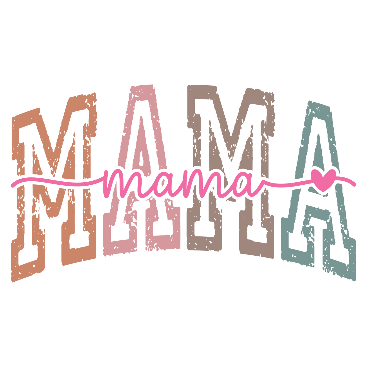 Mama Retro Design – Mothers Day Ready to Press DTF Transfer