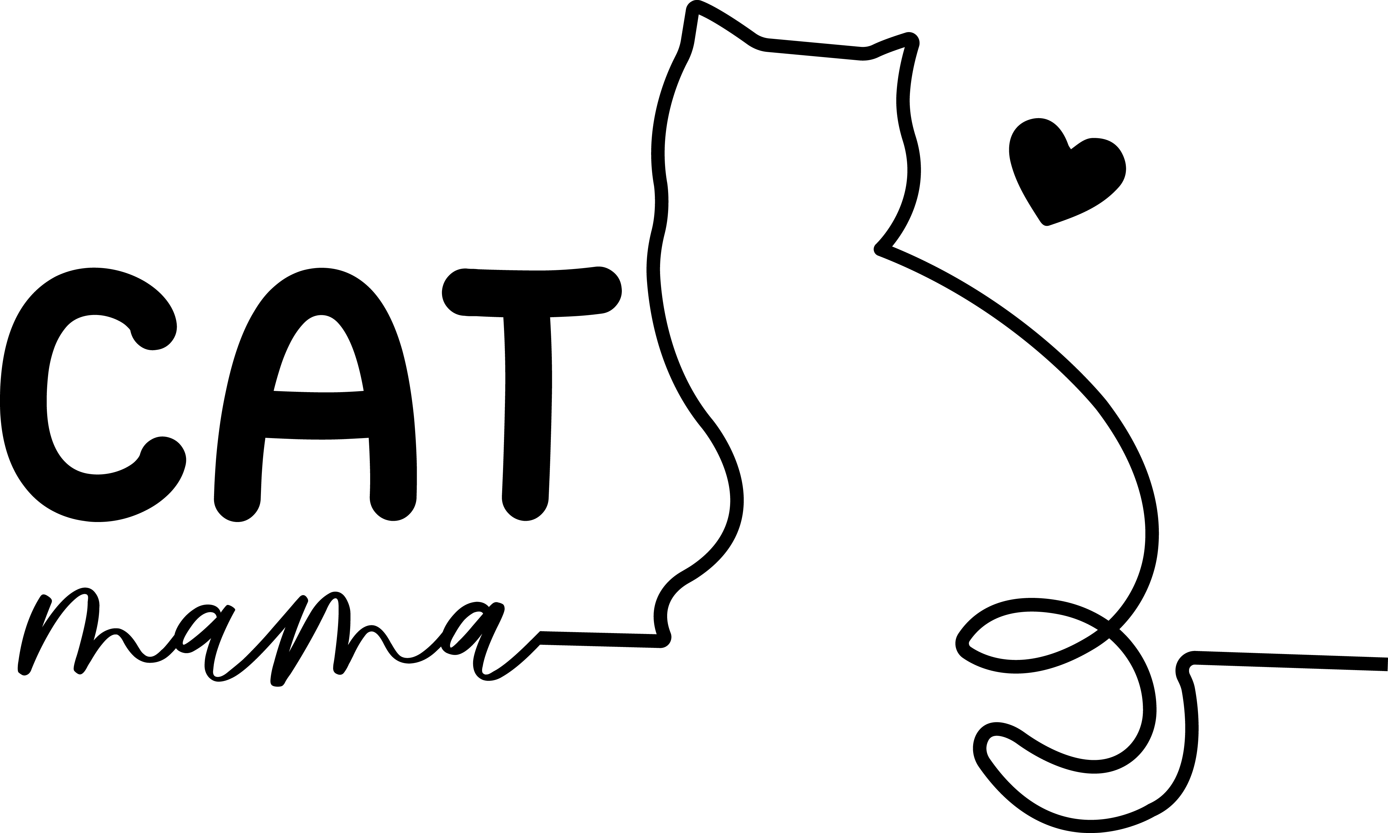 Solid Black Minimal Design – Mothers Day Ready to Press DTF Transfer