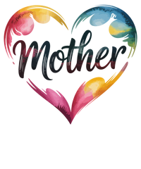 Mother Heart Brush Design – Mothers Day Ready to Press DTF Transfer