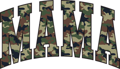 Mama Camo Varsity Letter Design – Mothers Day Ready to Press DTF Transfer