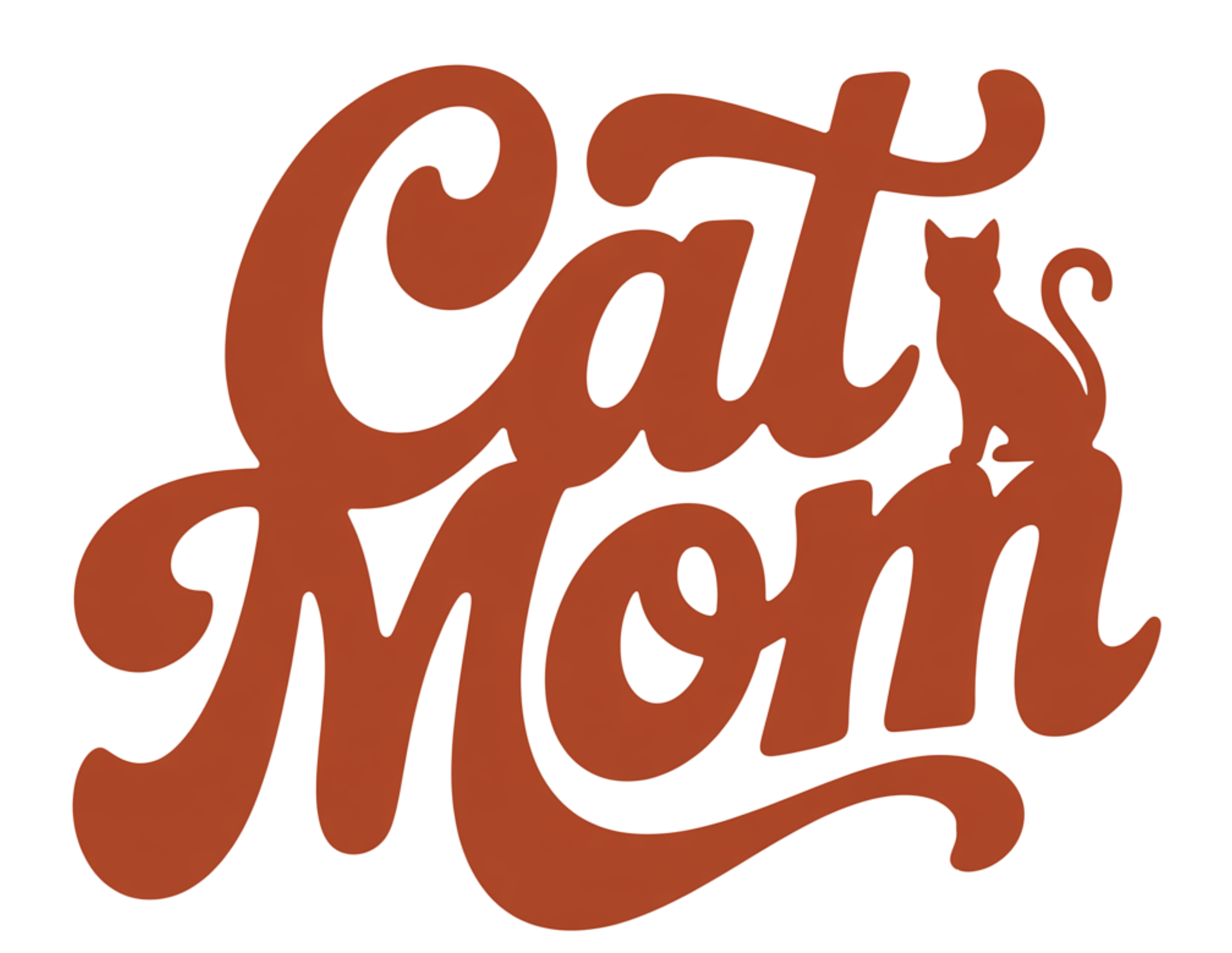 Cat Mom Script Design – Mothers Day Ready to Press DTF Transfer